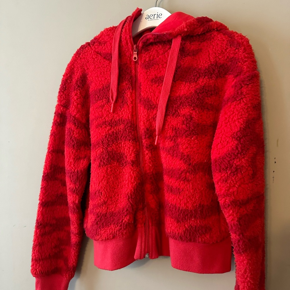 Offline Fuzzy Camo Zip Up Hoodie